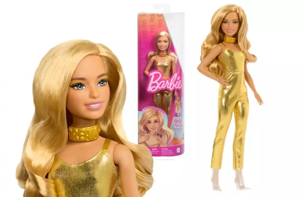 Barbie. HRH19 Fashionistas. Złoty kombinezon. Barbie