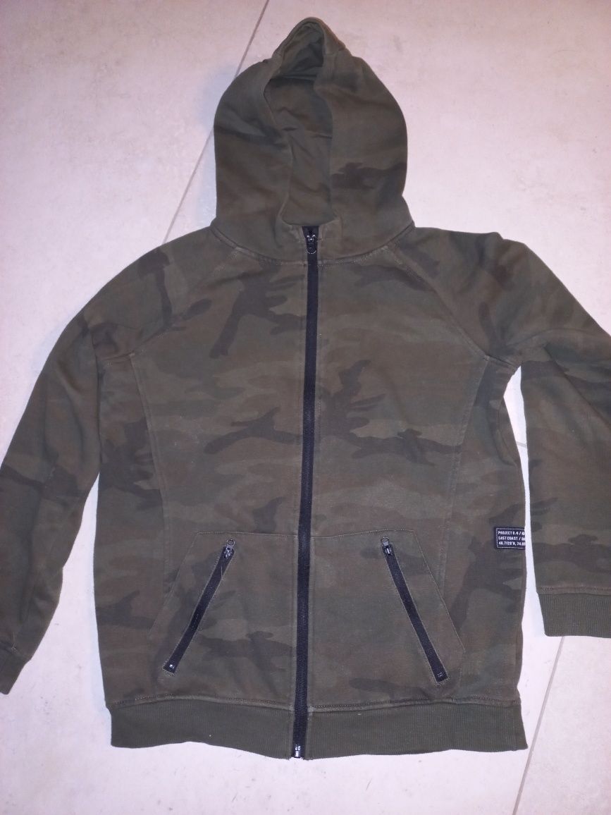 Bluza moro rozpinana bawełniana 164cm.
