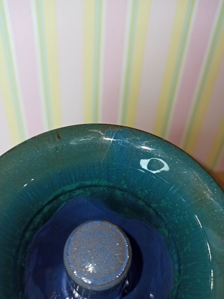 Kubek Pitagorasa kielich sprawiedliwości ceramiczny vintage FAT lava