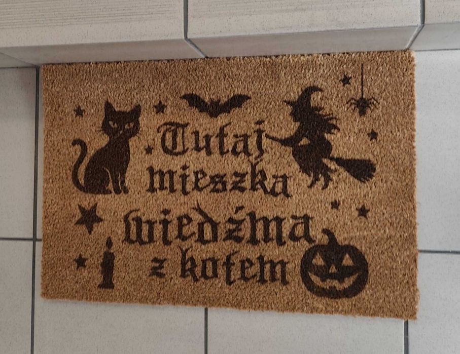Wycieraczka na Halloween Dekoracja przed Dom Śmieszne i Straszne Wzory