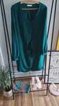 Sukienka butelkowa zieleń 44 elegancka Reserved wesele xxl plus size