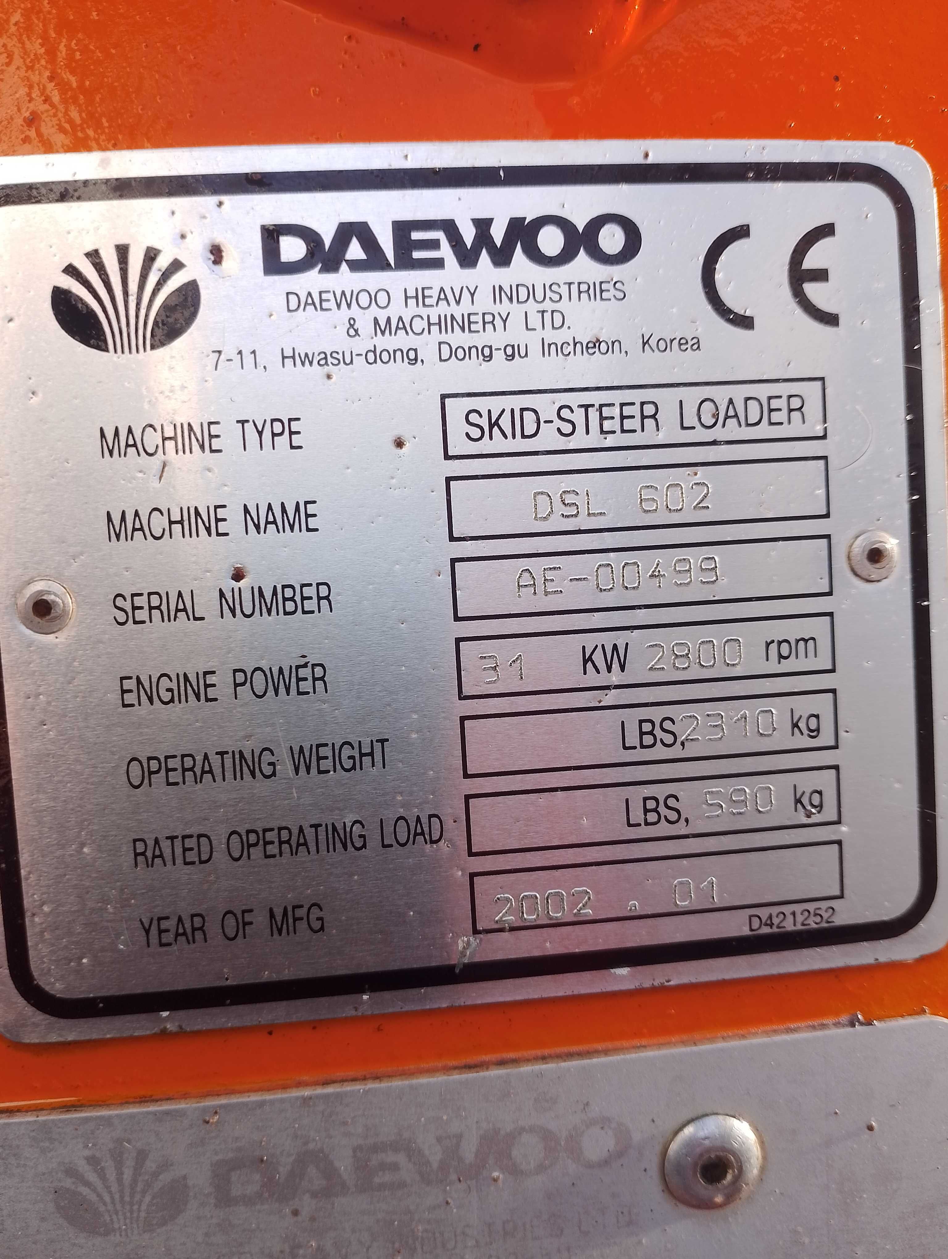 Miniładowarka Daewoo DSL602