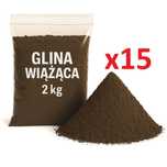 Glina wiążąca 15x2kg 30kg spławik tyczka bat wędkarstwo