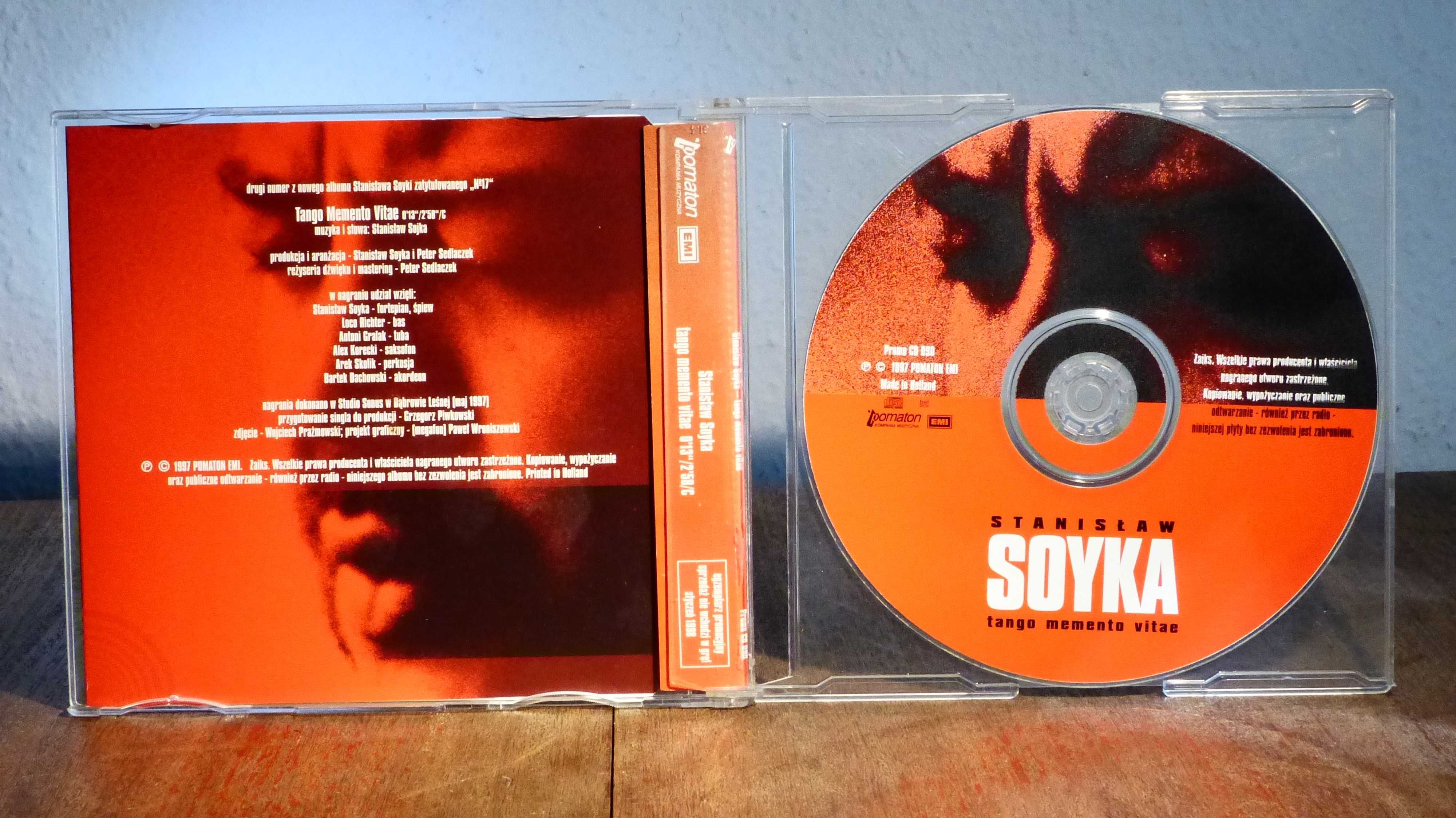STANISŁAW SOYKA Tango memento vitae 1997 Sonety Shakespeare CD