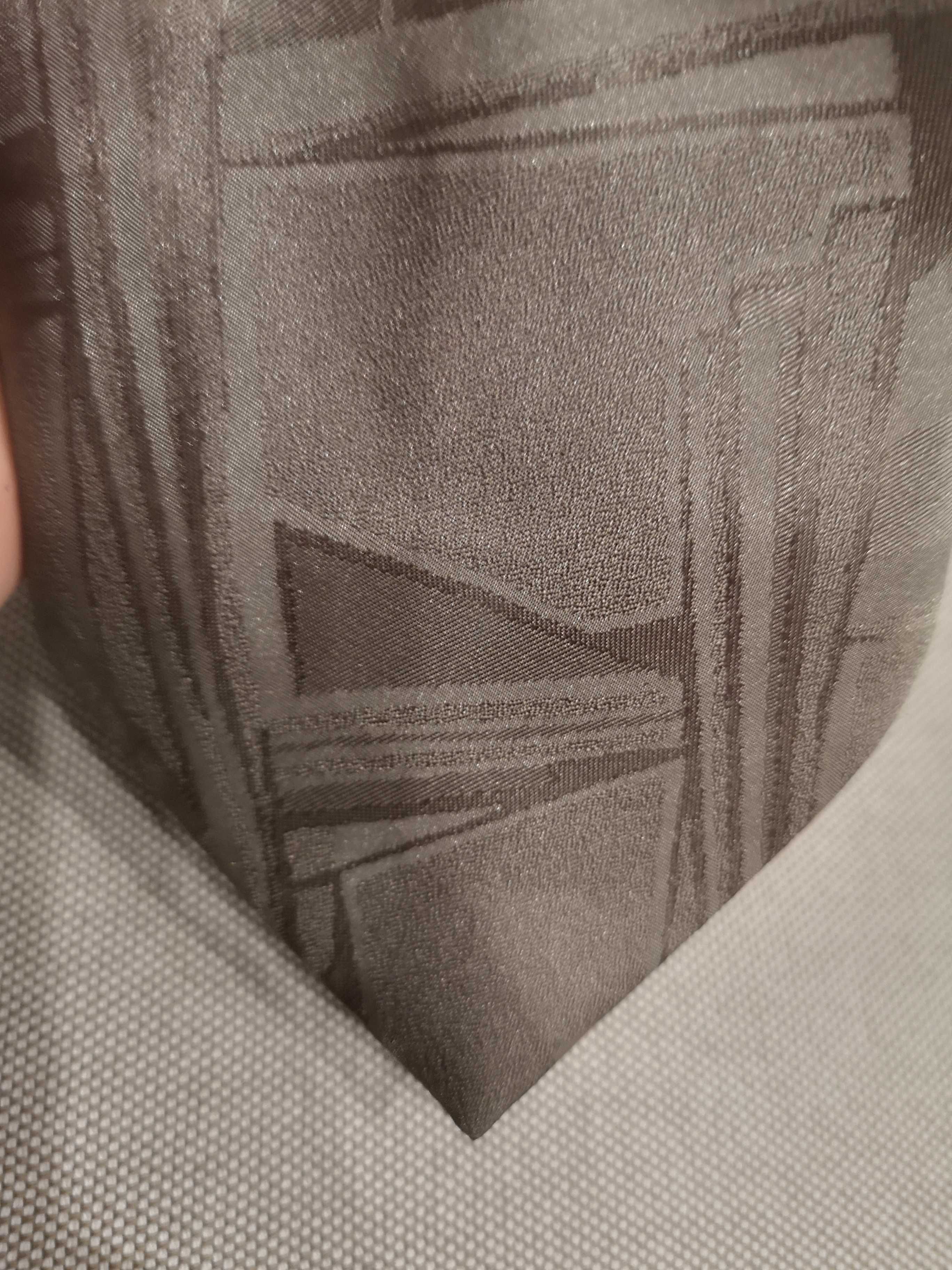 NEK krawat w paski vintage khaki