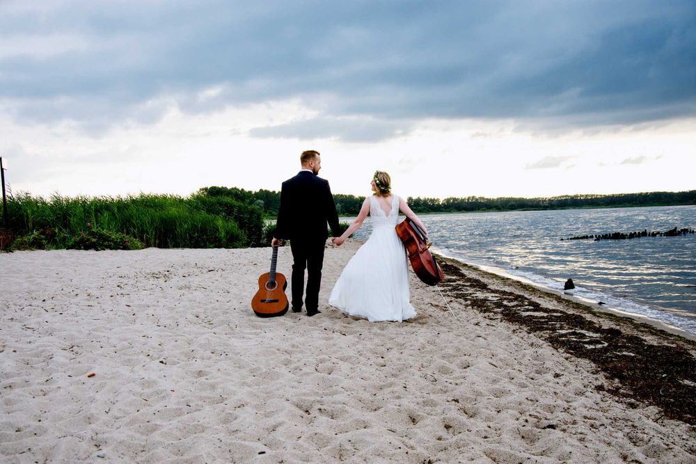 Muślinowa suknia ślubna