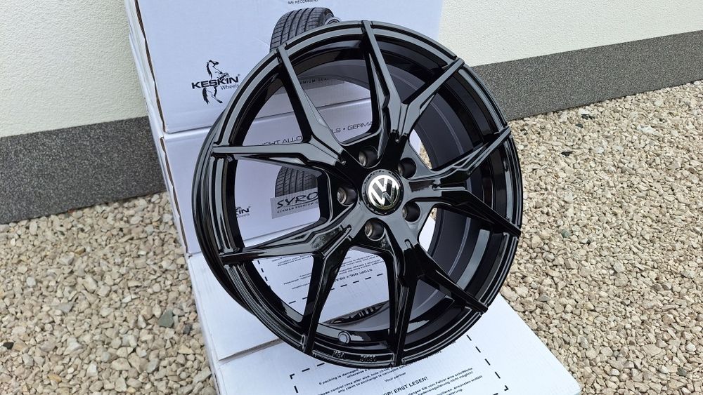 Nowe Alufelgi Mam Keskin 5x112 R18 Czarny Połys Audi Vw Skoda Okazja
