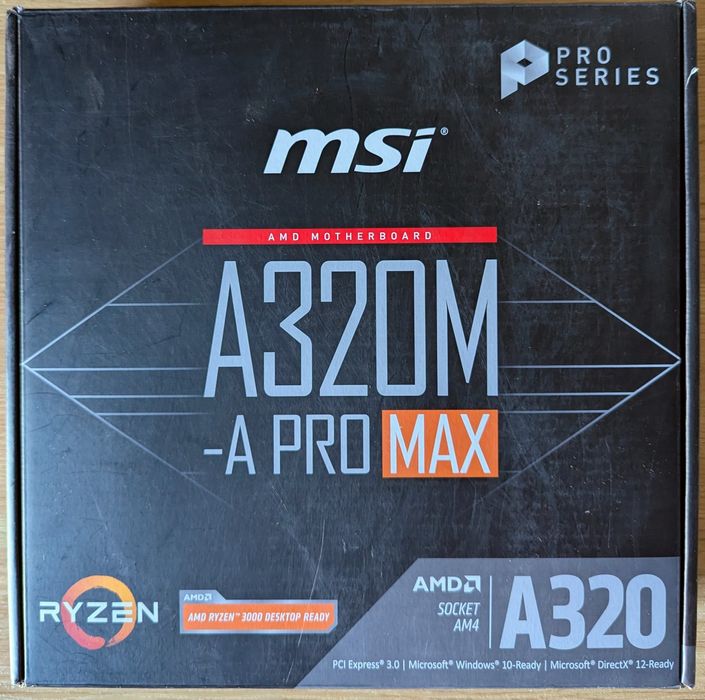 Материнська плата MSI A320M-A Pro MAX AM4 (Ryzen)