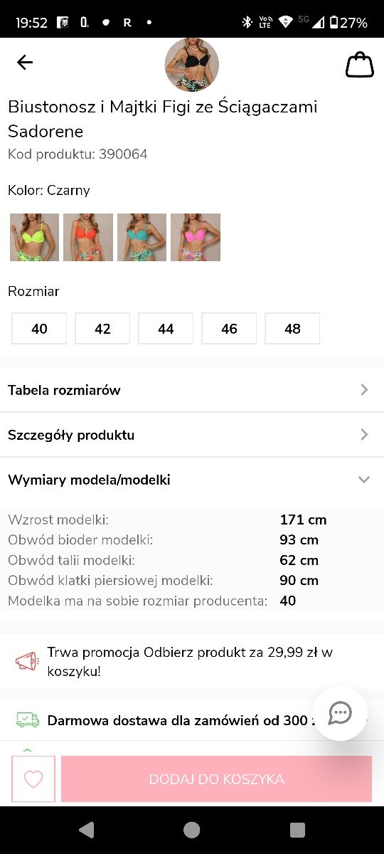 Strój kąpielowy dwuczęściowy PIĘKNY NOWY