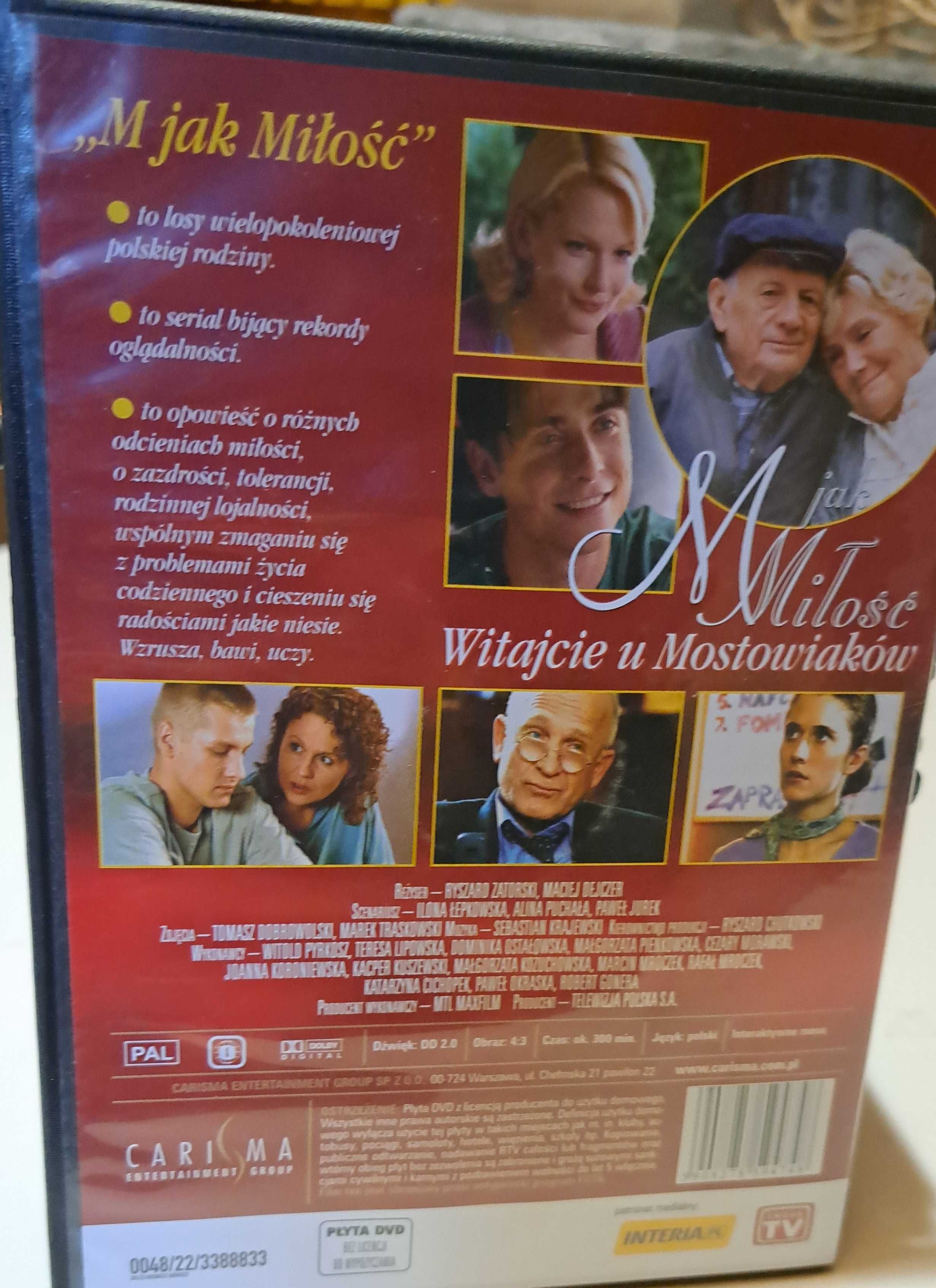 M jak MIłość witajcie u Mostowiaków serial na DVD kolekcja 20 płyt