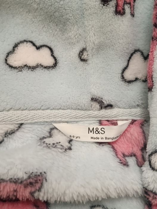 Szlafrok dla dziewczynki rozmiar 134 wiek 8-9 lat M&S
