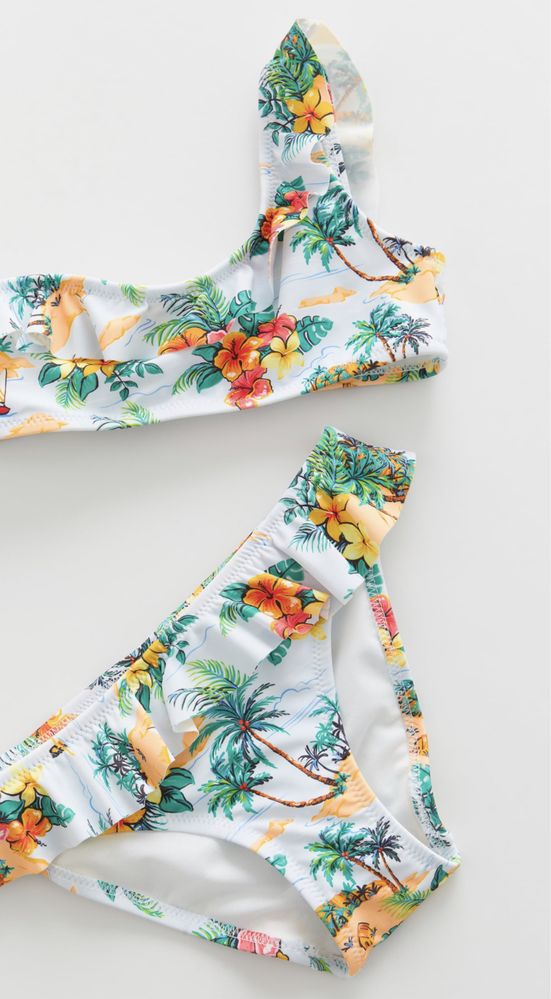 ZARA bikini kwiaty tropiki