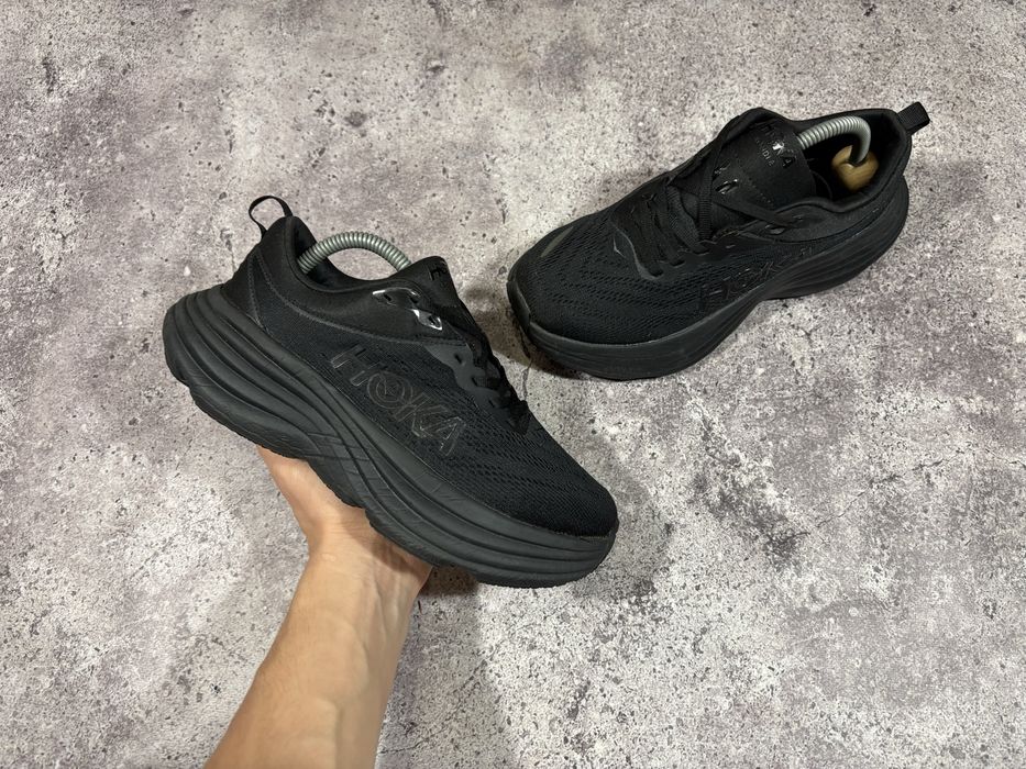 Кросівки Hoka W Bonde 8 бігові колір Чорний/чорний