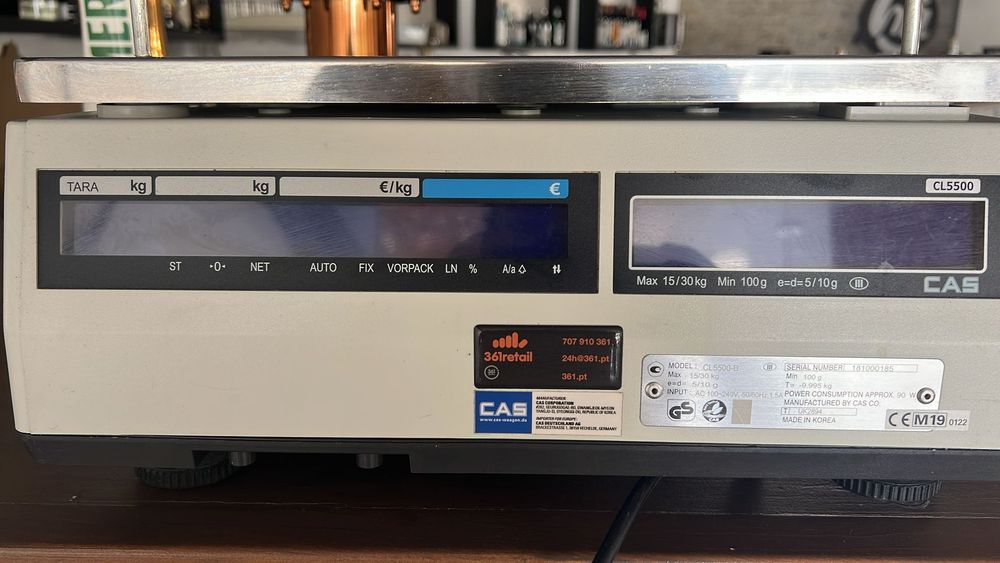 Balança de impressão de etiquetas CAS CL-5500-B