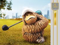 Golfista - porcelana ręcznie malowana