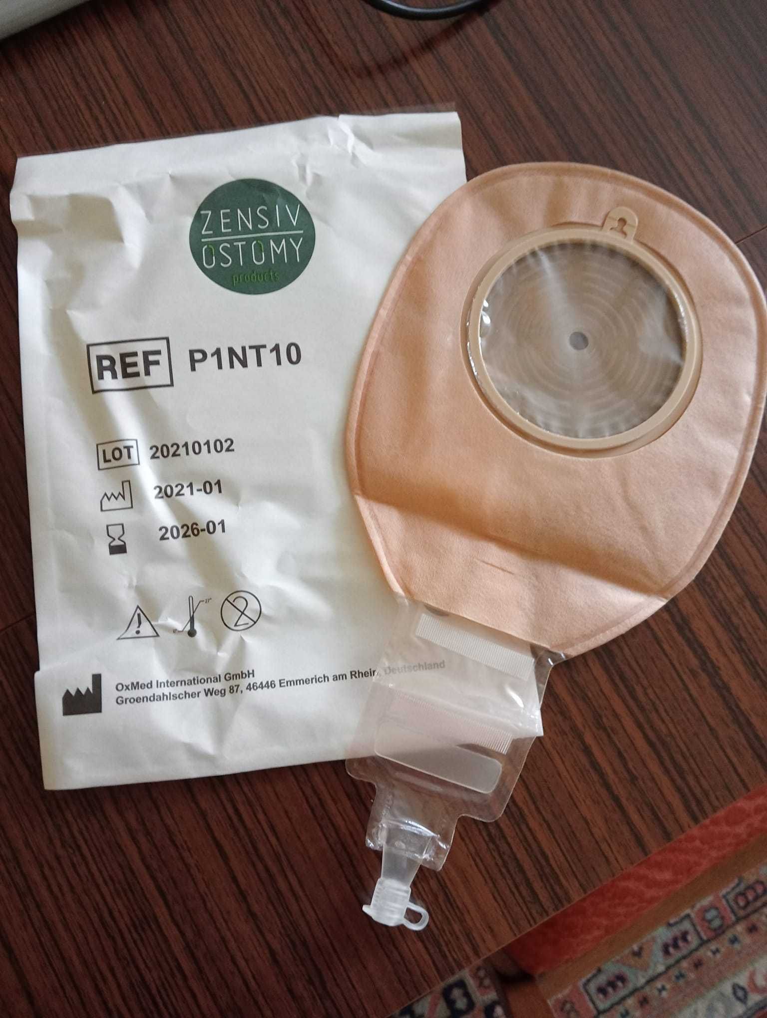 Worek do  stomii i urostomii Zensiv Ostomy P1NT10 z bardzo dużą płytką