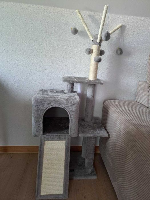 Drapak legowisko domek wysoki dla kota słupek do drapania NOWY 118 cm