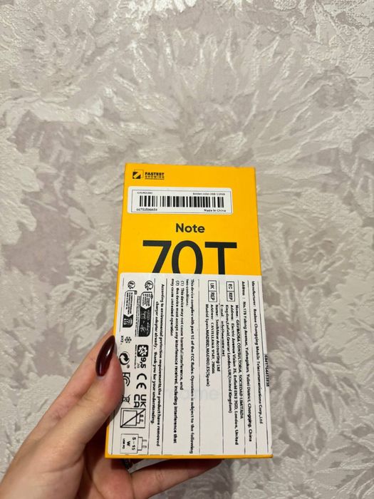 Продам Realme Note 70T 4/128GB Новый Запакованный