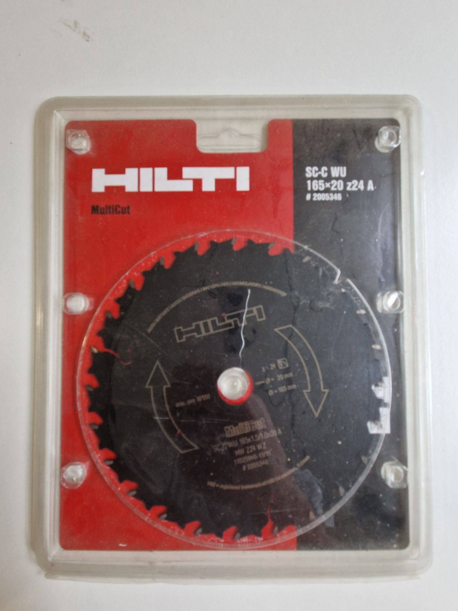 Tarcza hilti do pilarki 160x20mm drewno, metal i uniwersalna