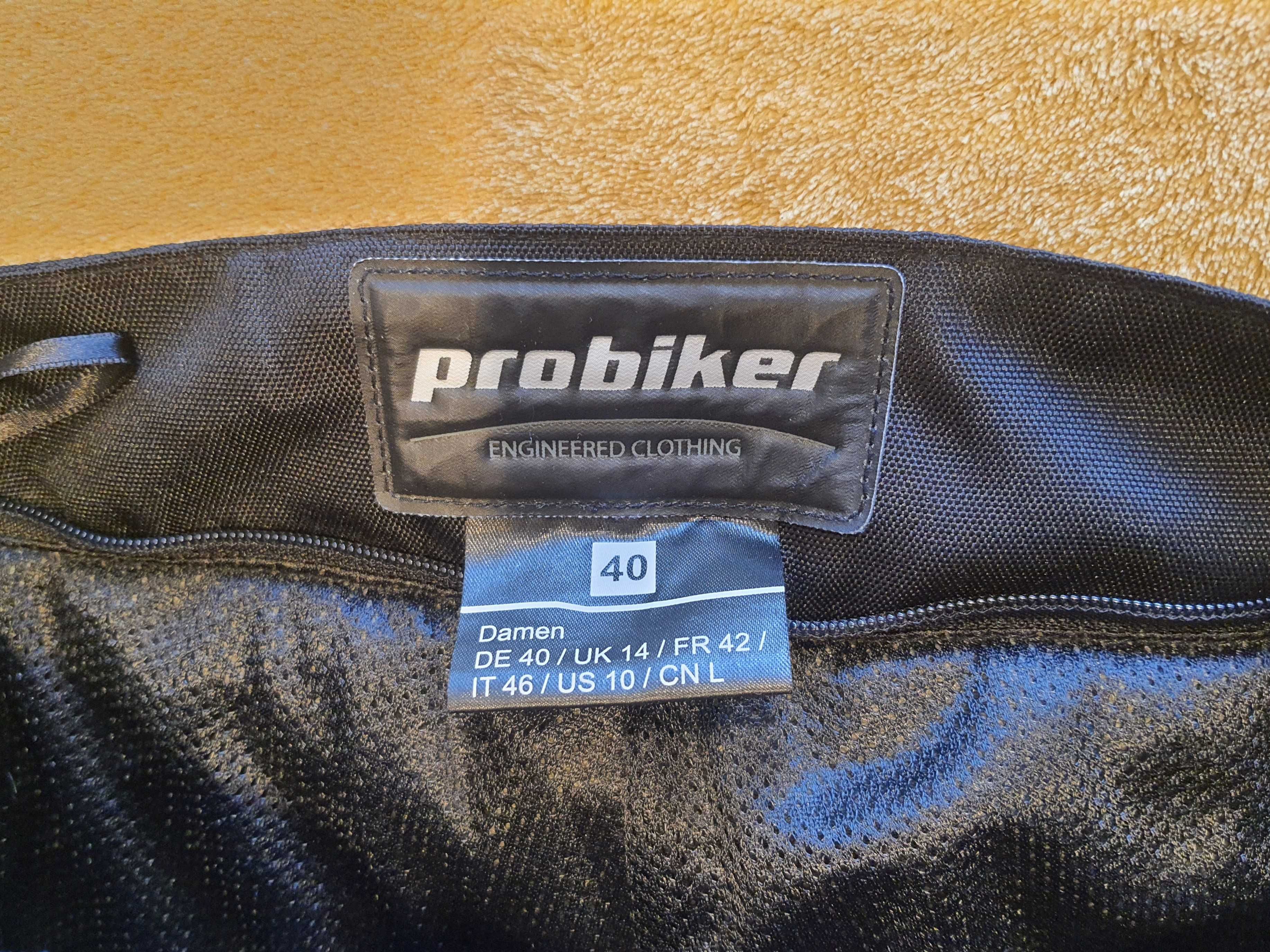 Spodnie motocyklowe tekstylne damskie Probiker rozmiar 38 rozmiar 40