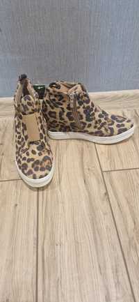 Леопардовые ботинки, сникерсы, размер 38,