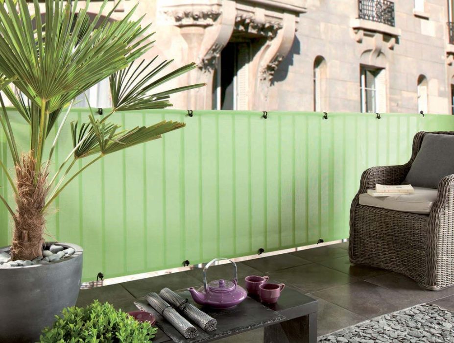 Osłona balkonowa,mata osłonowa do ogrodu Everly Green/Platinum 1m x 5m