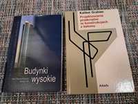 Książki budowlane 2 sztuki - budynki wysokie, konstrukcje z betonu