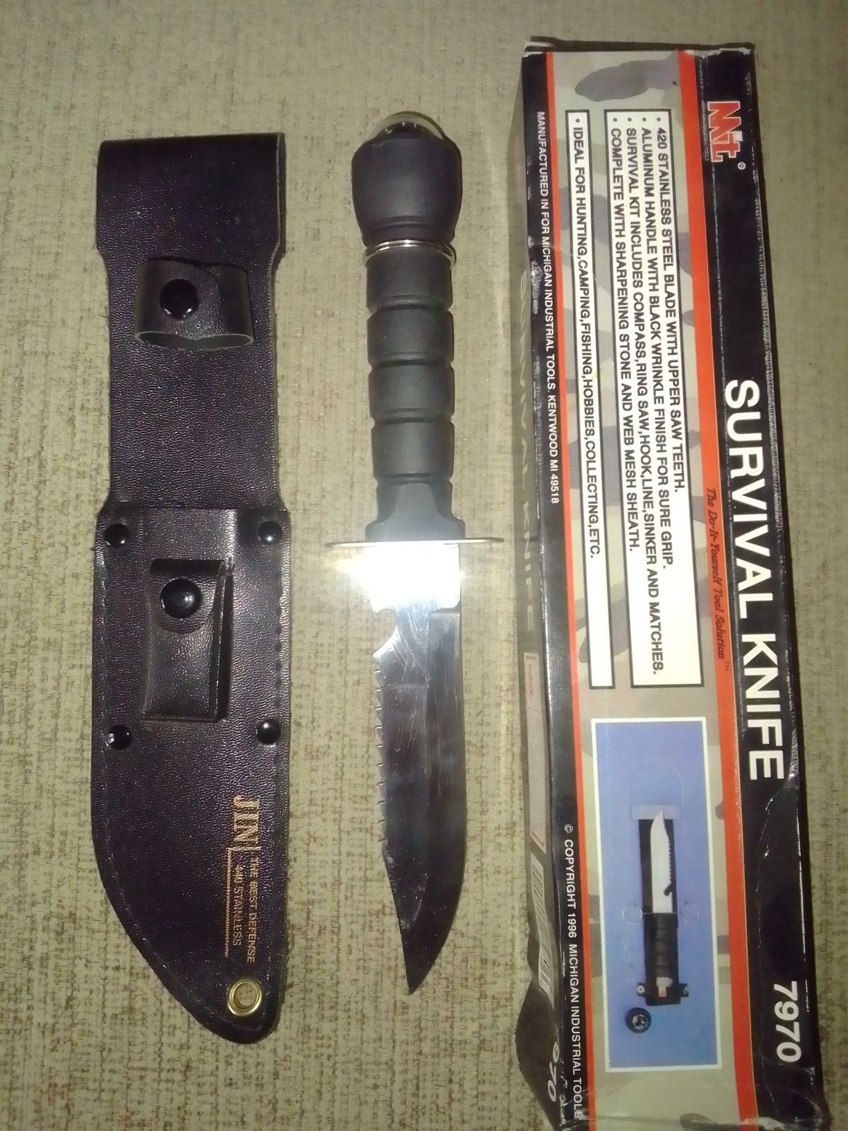 Туристический / тактический нож MIT survival knife 7970