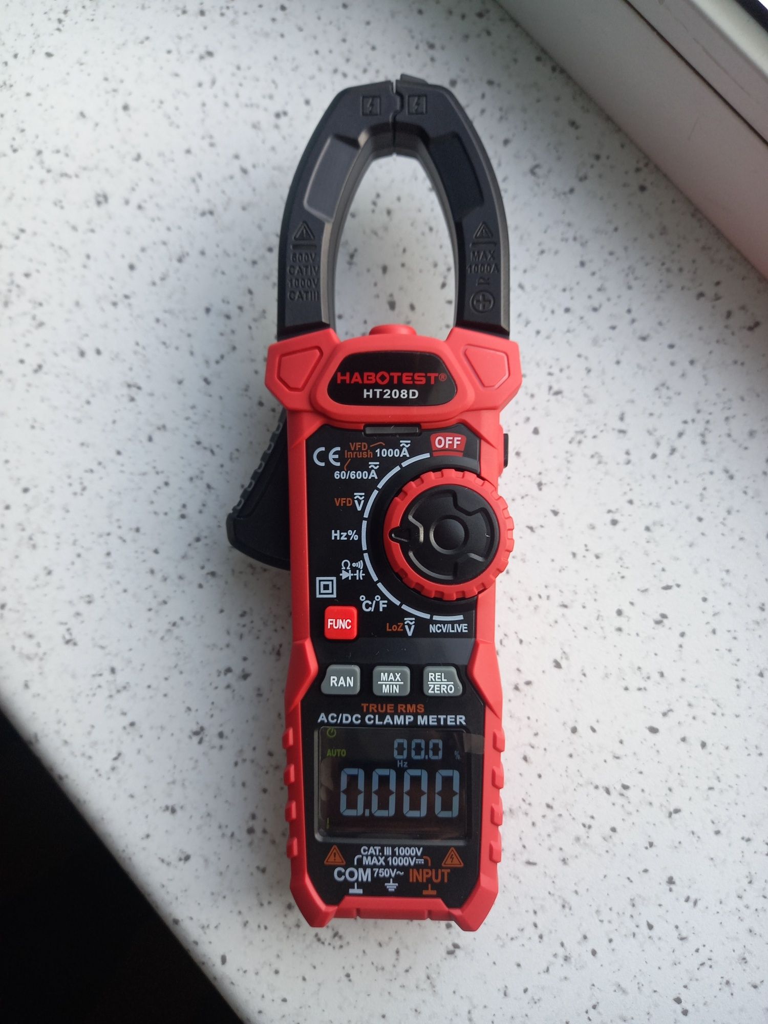 Токовые клещи habotest HT208D