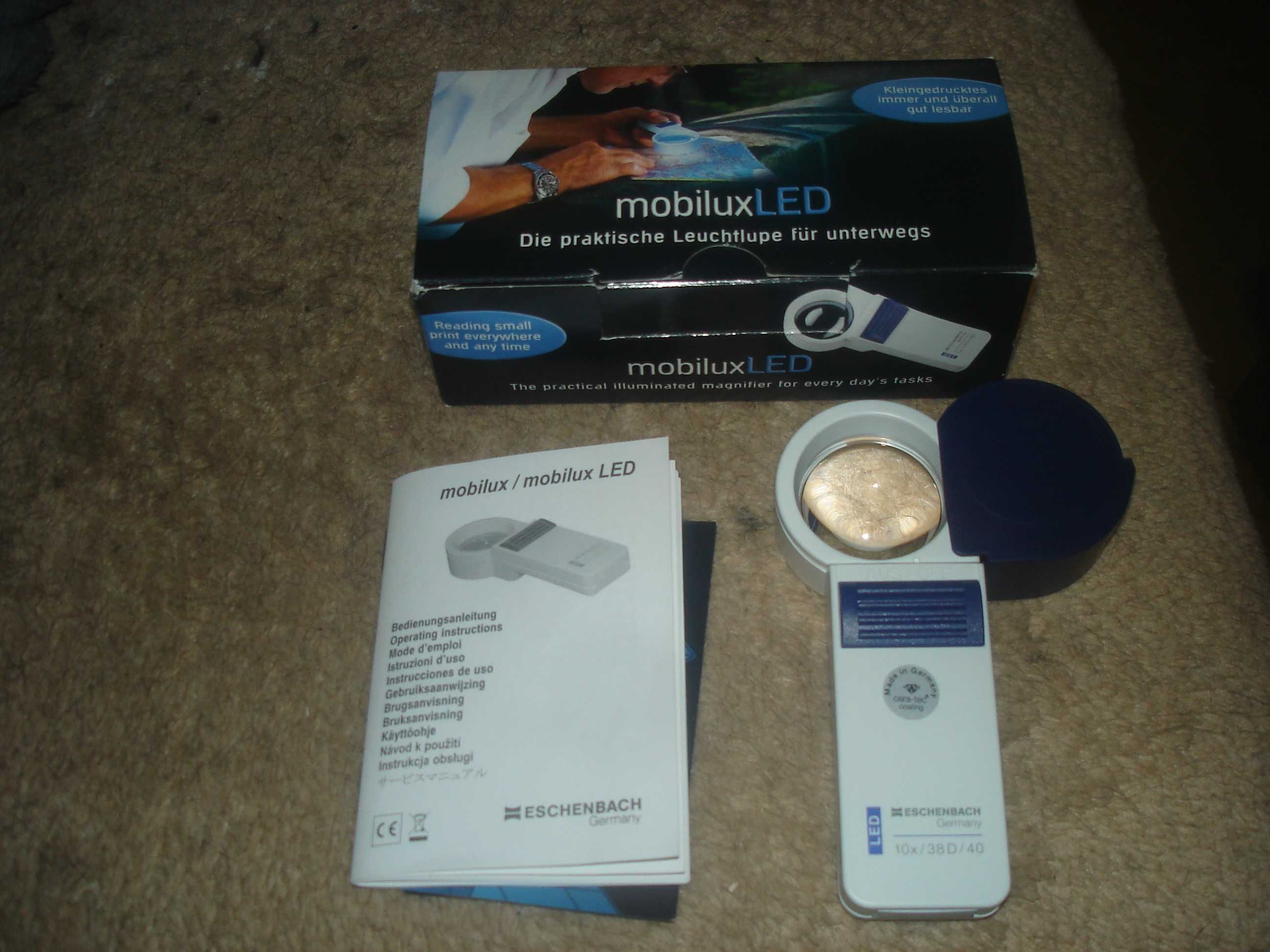 Lupa podświetlana lampą led Eschenbach