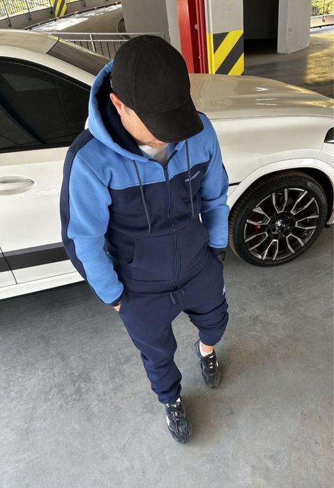 Мужской зимний костюм New Balance с начесом M-XXL с лампасами кофта