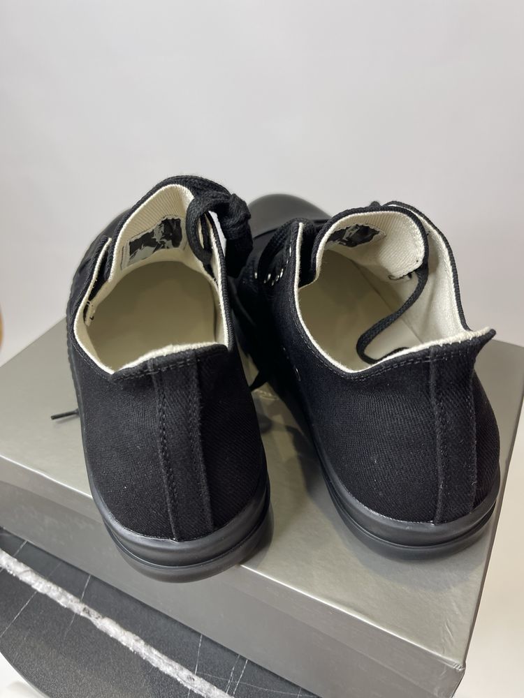 Кеди Rick Owens Ramones Black Low/size 42,43/Преміум якість 1:1