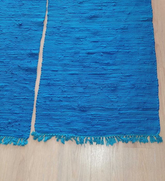 Conjunto 2 Tapetes Algodão Azulão 70x170cm