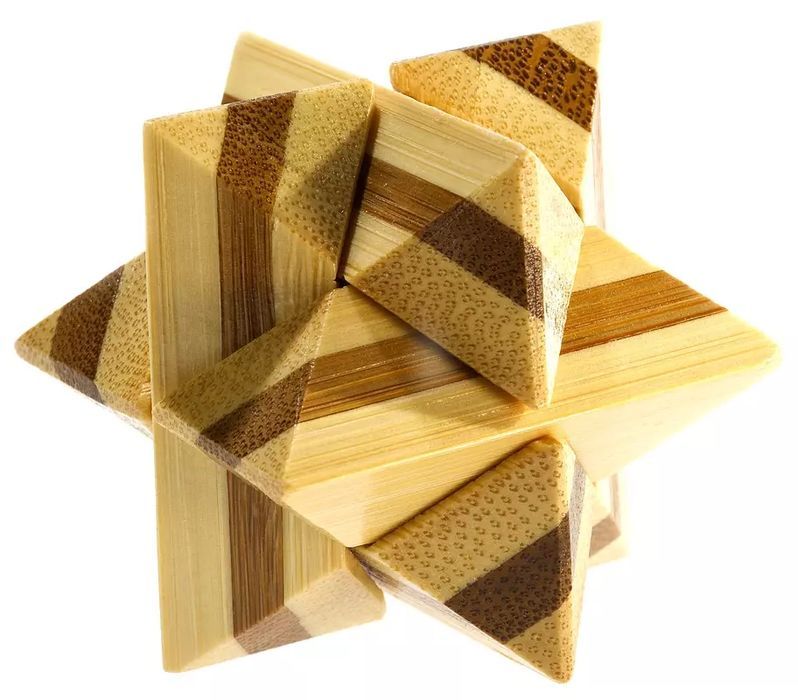 Łamigłówka 3D Bamboo Superstar poziom 2/4. EUREKA 3D. Nowy Produkt