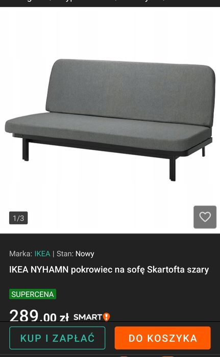 Pokrowiec na sofę IKEA