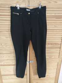 Spodnie damskie czarne miękkie wygodne r. 40 L h&m z bawełna jeansy