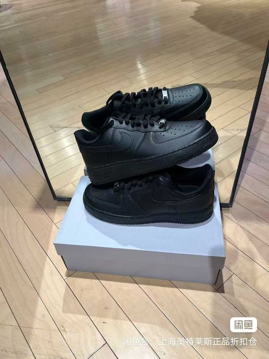 Buty Trampki NikeAir_Force_1_Low _07_Black_R.38