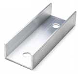 100mm Łącznik szyny 40x40 ceownik aluminiowy do montażu fotowoltaiki