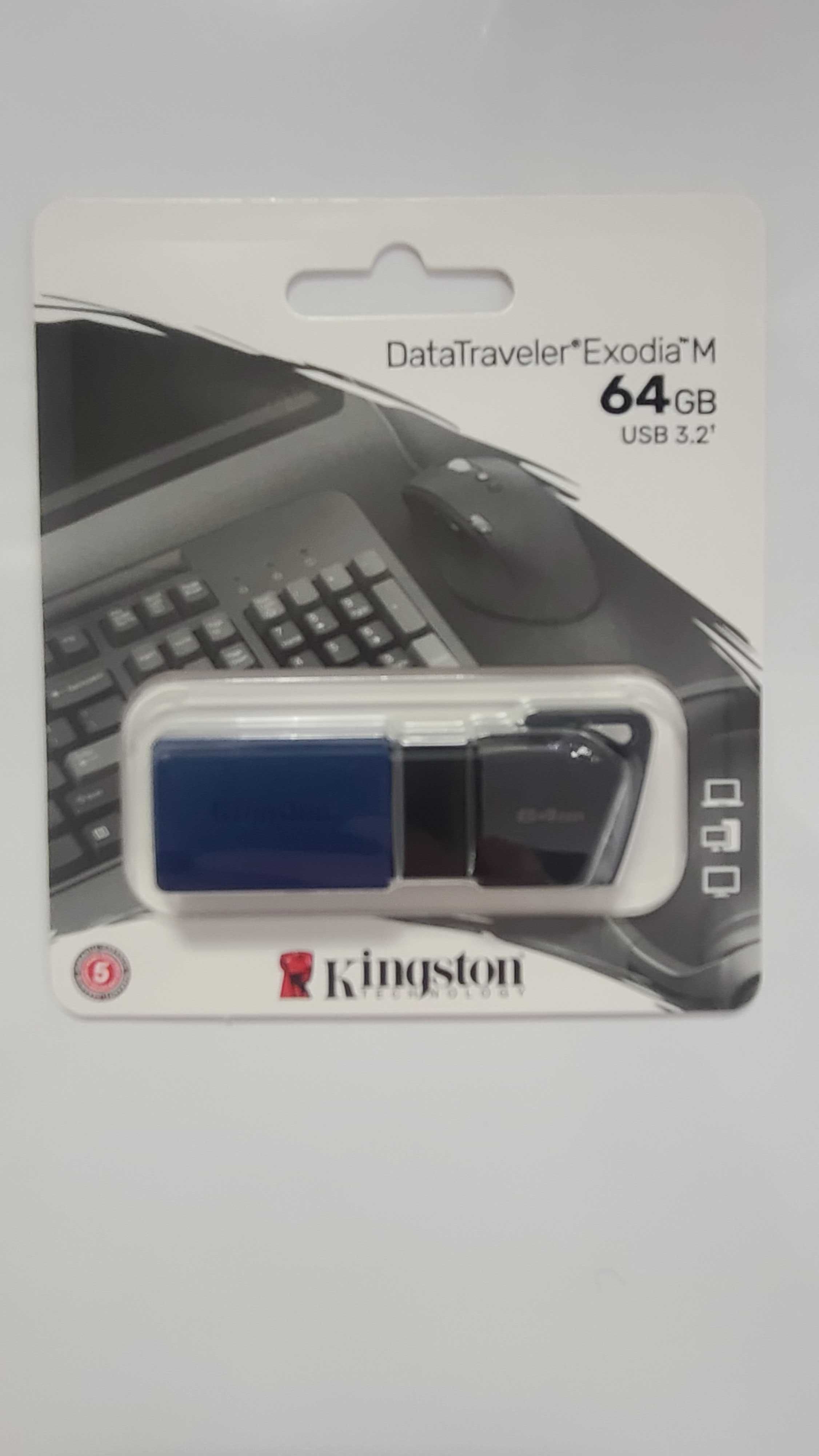 USB флеш накопичувач Kingston 64GB DataTraveler Exodia M USB 3.2 нове