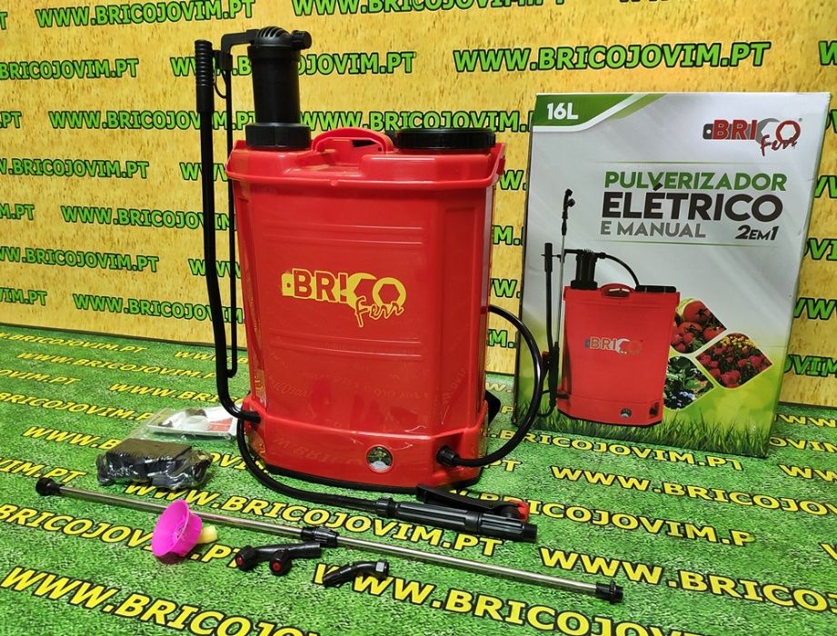 Pulverizador a Bateria + Manual - 2 em 1 - 16 Litros - NOVIDADE !!!