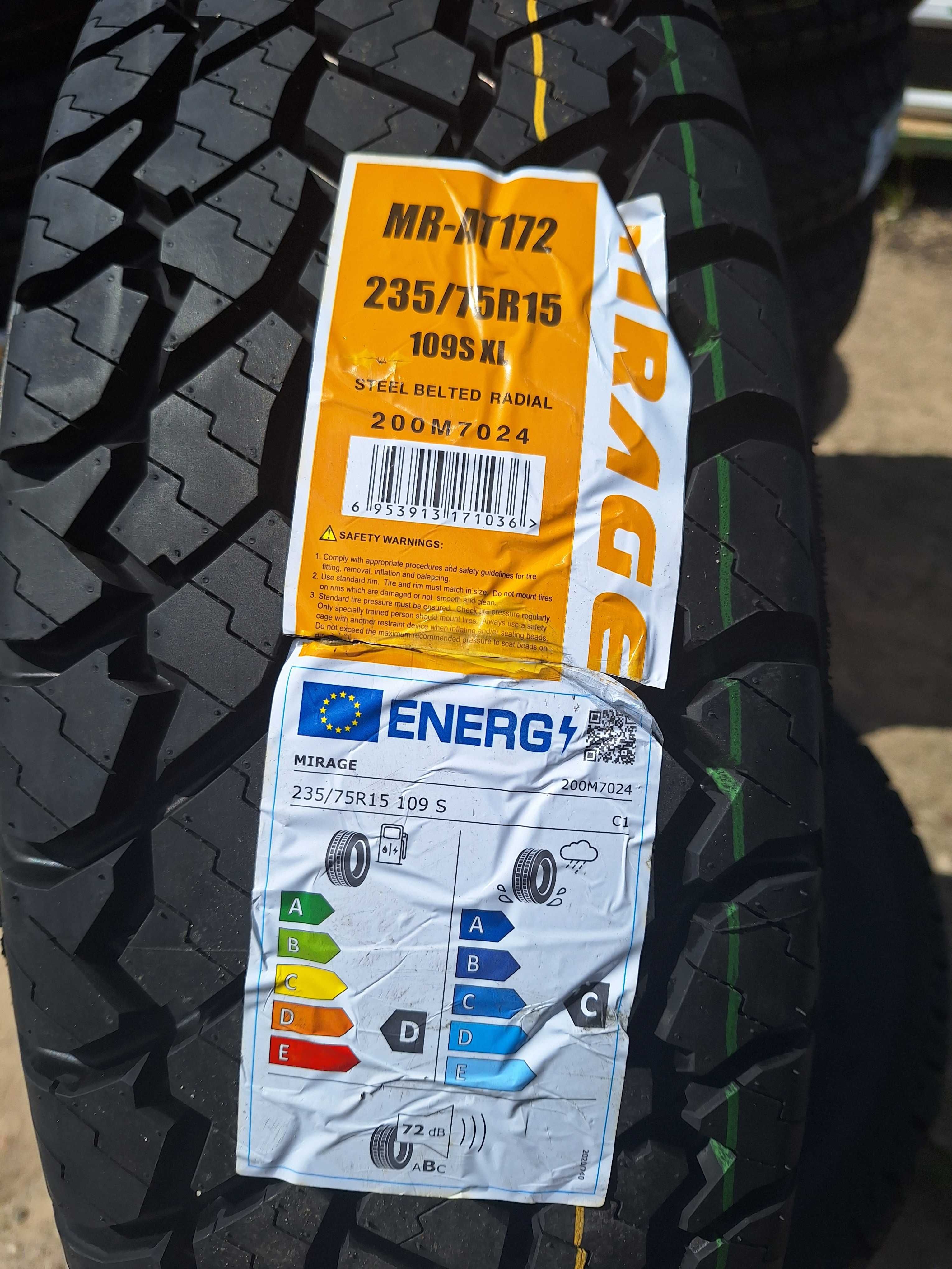 Lublin - Opona Terenowa 235/75R15 Mirage MR-AT172 4x4 A/T