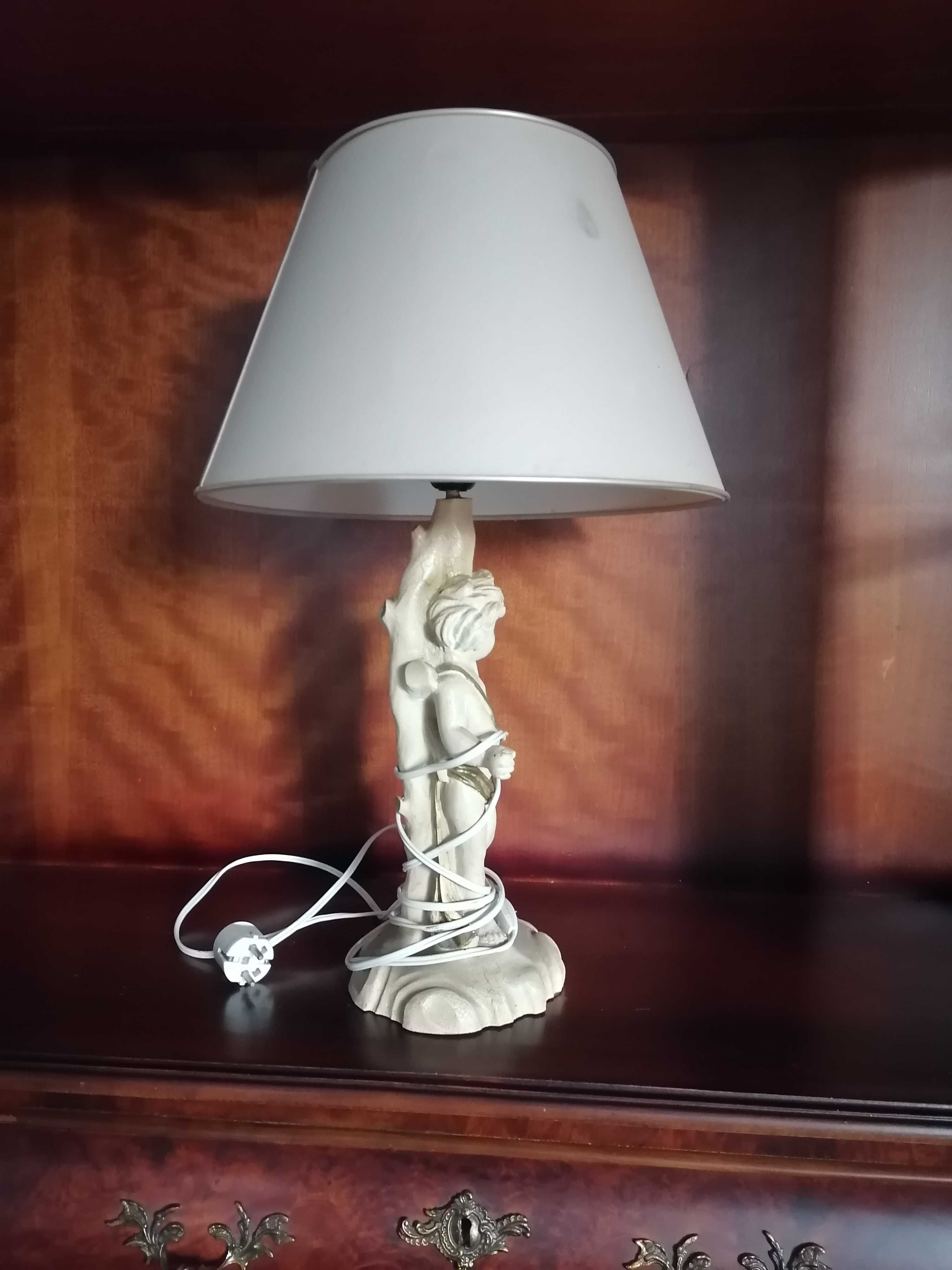 Stara Lampa Shabby chic stolowa antyczna aniołek amorek nocna