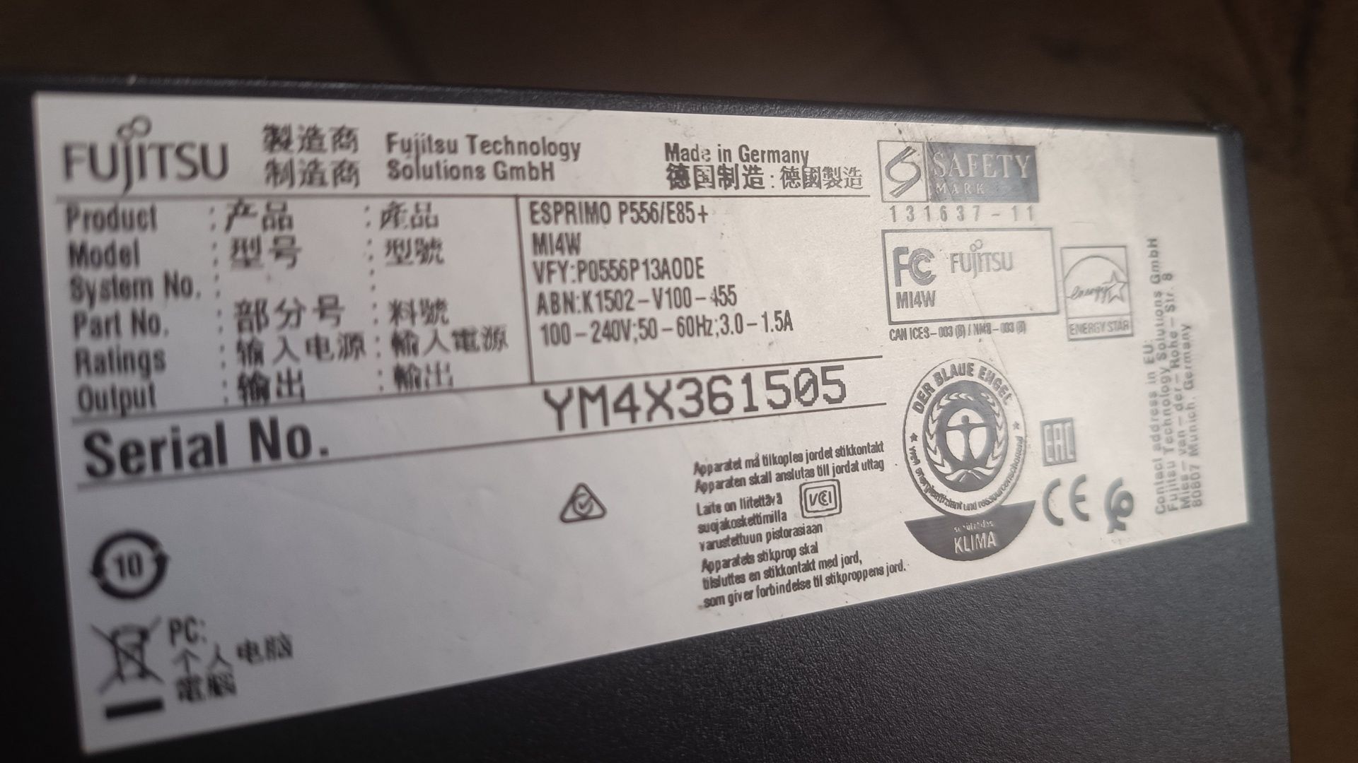 Komputer Fujitsu Esprimo P556 i3-6100, GTX ,8GB ram, SSD, Windows 10