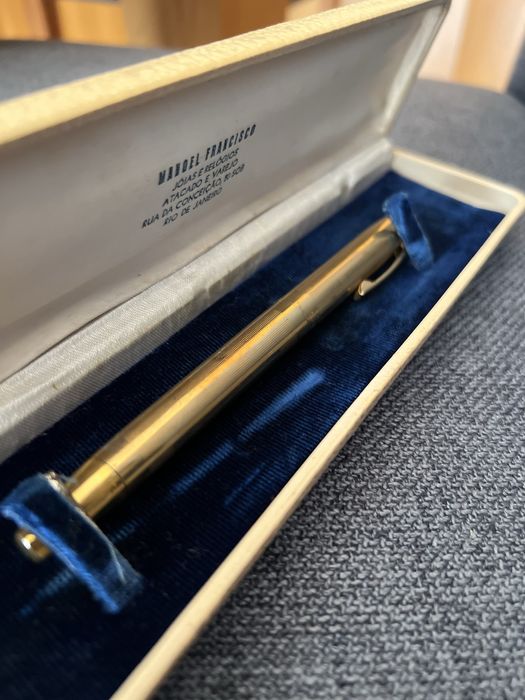 Caneta Sheaffer  em ouro antiga