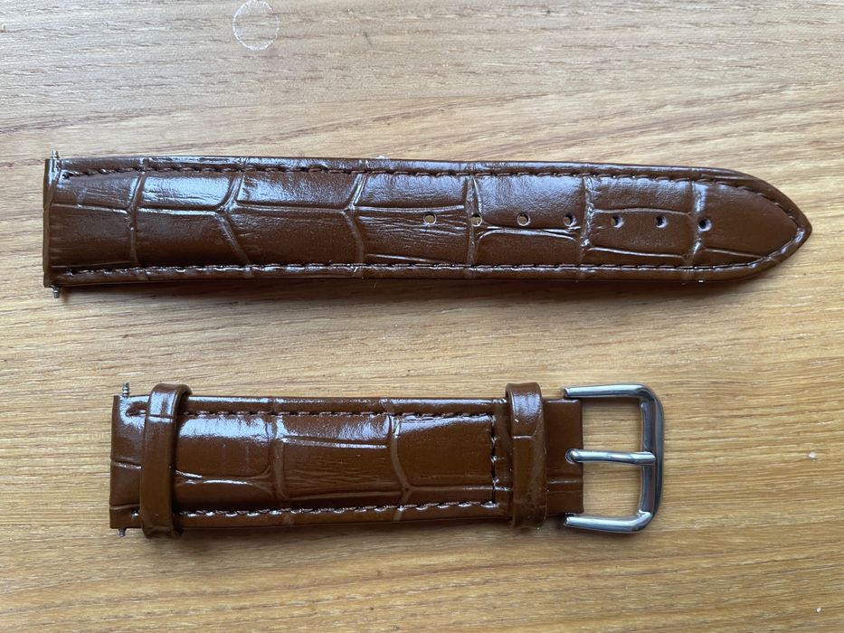 Ремінець для годинника шкіряний 20 мм