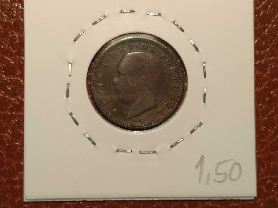 Portugal - moeda de 5 reis de 1882 (VG) - Monarquia