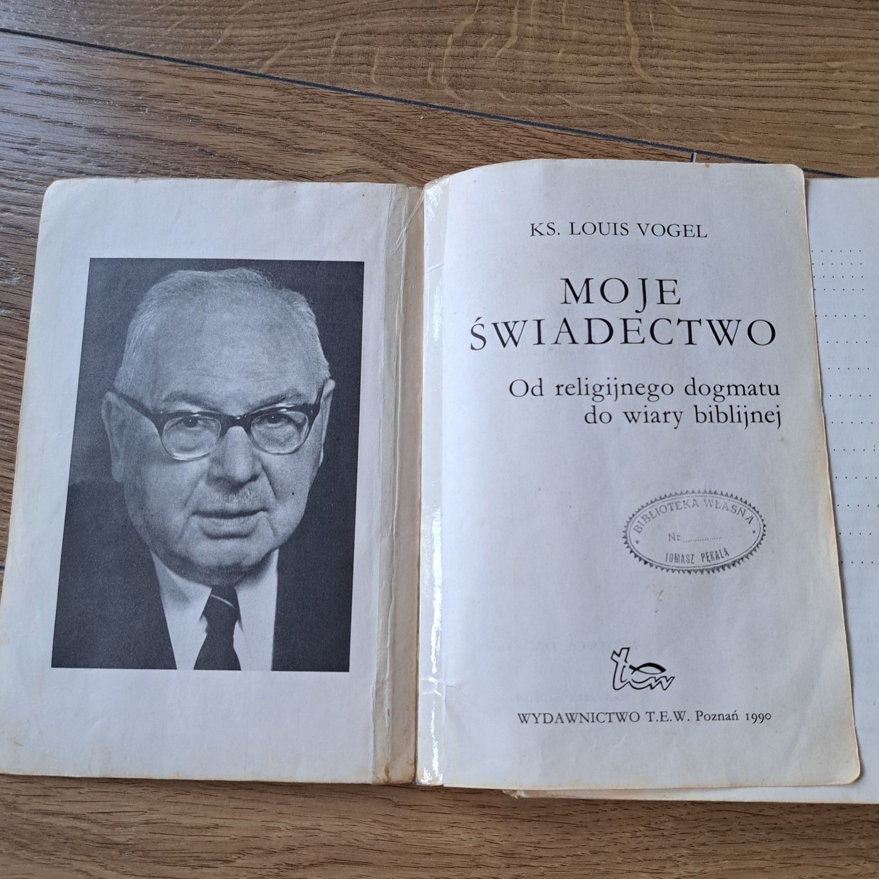 Moje świadectwo – Louis Vogel, rzadkie wydanie, stan średni