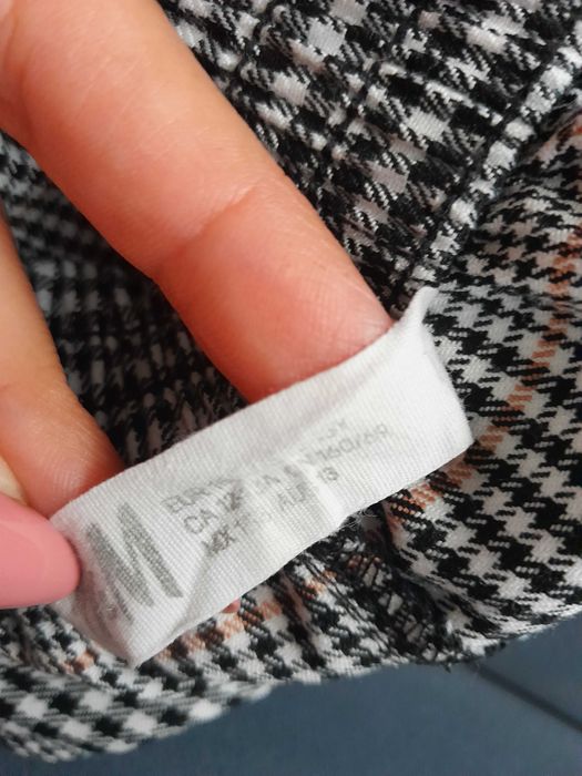 Spodnie w kratkę H&M 158