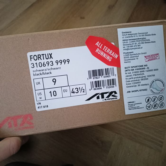 Lowa fortux 43,5