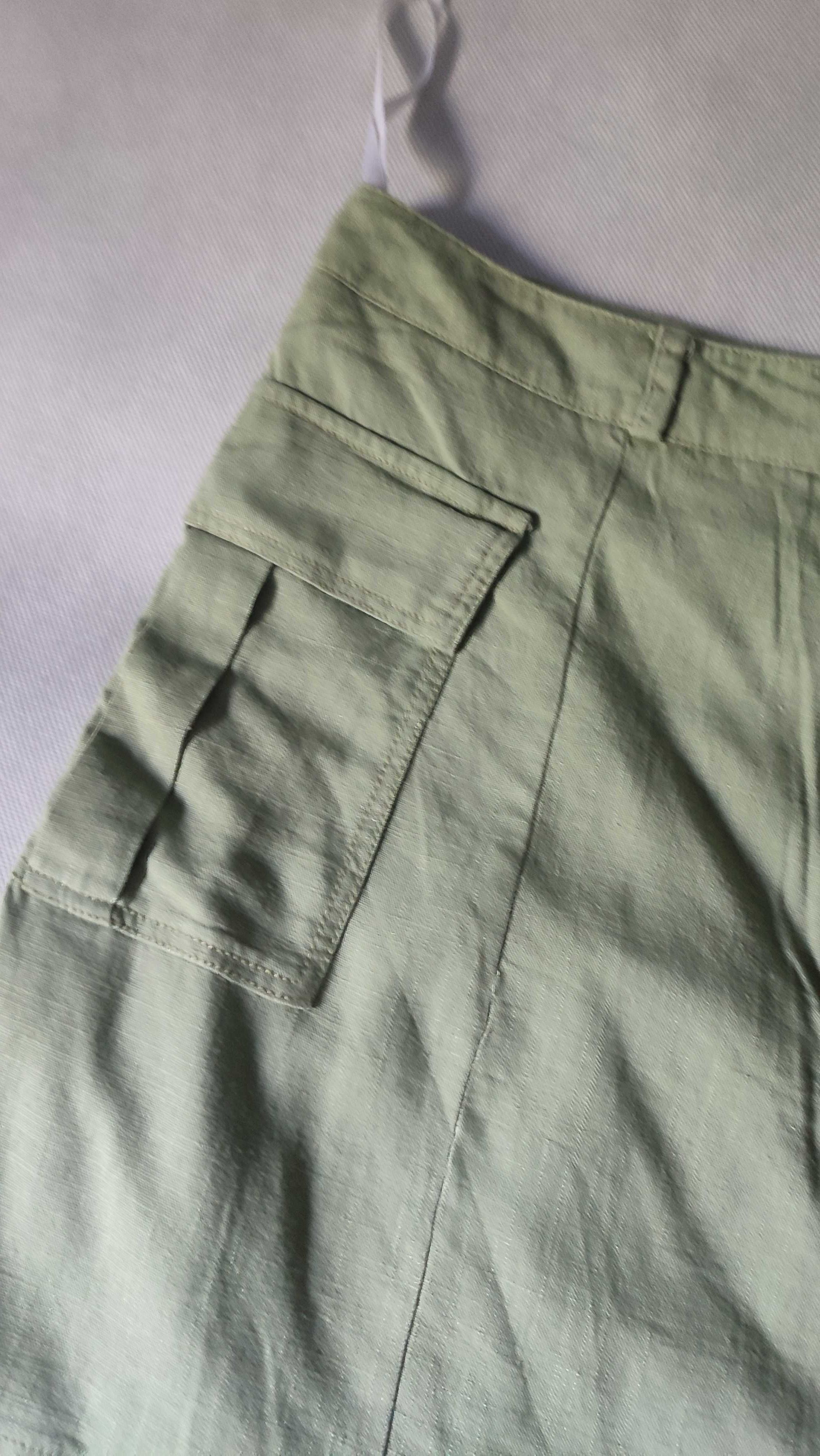 Spódnica mini kieszenie zielona Primark rozmiar 44